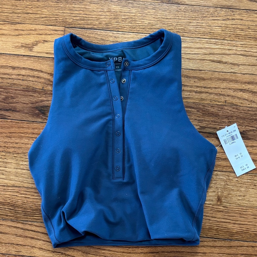 YPB Workout Blue Sleeveless Top XS